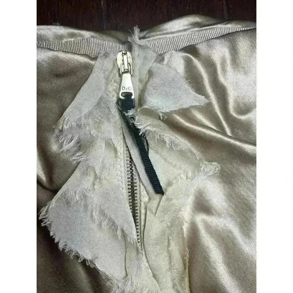 Dolce & Gabbana Off Shoulder Mini Dress 40 4 Small Silk Wool Cocktail Kardashian - Picture 12 of 12